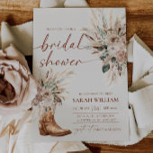 Carte d'invitation pour une fête de mariage Wester