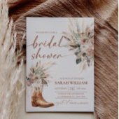 Carte d'invitation pour une fête de mariage Wester