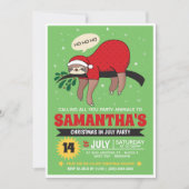 Carte d'invitation pour une fête de Noël en juille (Devant)