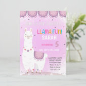 Carte d'invitation pour une fête Fiesta pour fille (Debout devant)