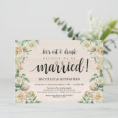 Carte d'invitation pour une réception de mariage e (Debout devant)