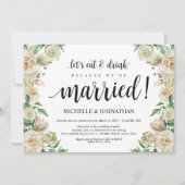 Carte d'invitation pour une réception de mariage e (Devant)