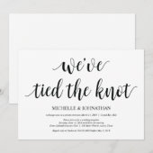 Carte d'invitation pour une réception de mariage i (Devant / Derrière)