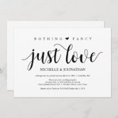 Carte d'invitation pour une réception de mariage r (Devant / Derrière)