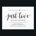 Carte d'invitation pour une réception de mariage r<br><div class="desc">(Toutes les couleurs de la mise en forme sont personnalisables) Cette carte d'invitation à thème rustique est parfaite pour votre réception de mariage ou fête de célébration. Ajoutez vos informations avec une typographie noire assortie.

#TeeshaDerrick</div>