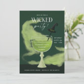Carte d'invitation pour une soirée cocktail Hallow (Debout devant)