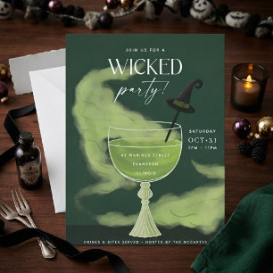 Carte d'invitation pour une soirée cocktail Hallow