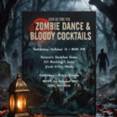Carte d'invitation pour une soirée dansante Zombie