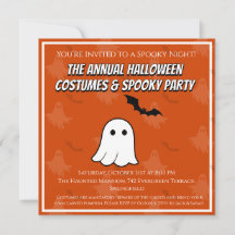 Carte d'invitation pour une soirée de costumes d'H