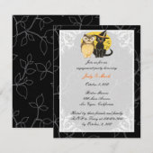 Carte d'invitation pour une soirée de fiançailles (Devant / Derrière)