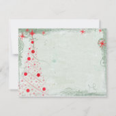 Carte d'invitation pour une soirée de Noël Grunge  (Dos)