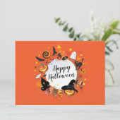 Carte d'invitation pour une soirée Halloween (Debout devant)
