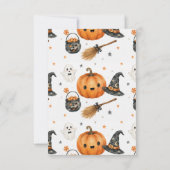 Carte d'invitation pour une soirée Halloween effra (Dos)