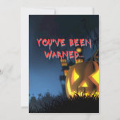 Carte d'invitation pour une soirée Halloween effra (Dos)