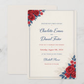 carte d'invitation premium (Devant / Derrière)