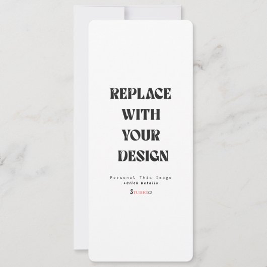 Carte d'invitation professionnelle 4" x 9,25" (Devant)