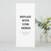 Carte d'invitation professionnelle 4" x 9,25" (Debout devant)