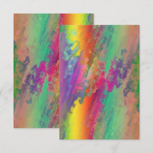 Carte d'invitation psychologique personnalisée (Devant / Derrière)