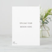 Carte d'invitation recto et verso (Debout devant)