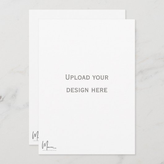 Carte d'invitation recto et verso (Devant / Derrière)