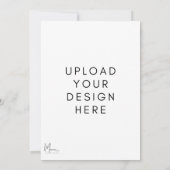 Carte d'invitation recto et verso (Dos)