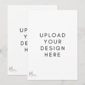 Carte d'invitation recto verso (Devant / Derrière)