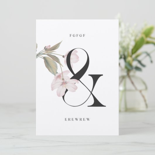 carte d'invitation recto-verso (Debout devant)