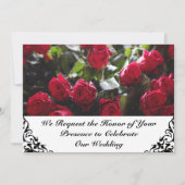 Carte d'invitation Red Roses 5" X 7" (Devant)