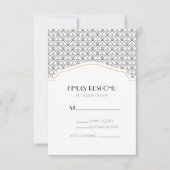 Carte d'invitation/réponse/répondez s'il vous plaî (Devant)