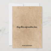 Carte d'invitation Ribfest modifiable (Dos)