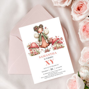 Carte d'invitation Rose Pâle pour 3ème Anniversair