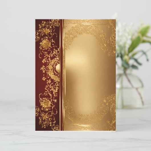 Carte d'invitation royale (Debout devant)