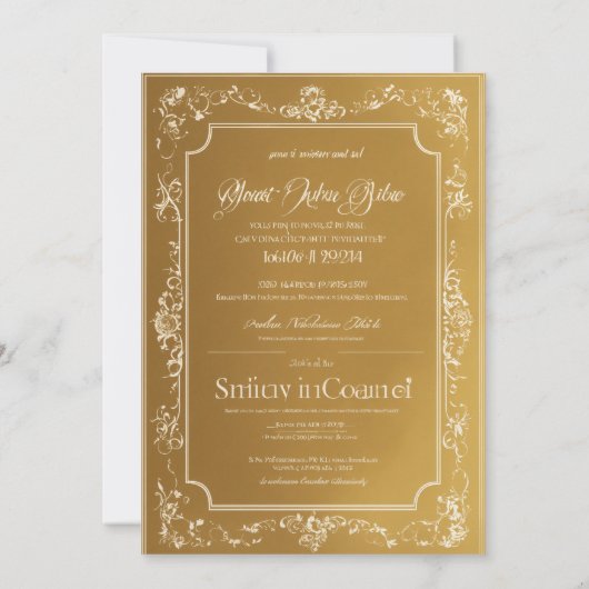 Carte d'invitation royale (Dos)