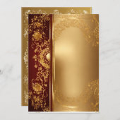 Carte d'invitation royale (Devant / Derrière)