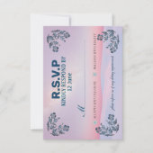 carte d'invitation RSVP dans les plus belles coule (Devant)