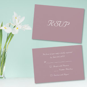 Carte d'invitation RSVP de fête simple élégante ma
