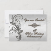 Carte d'invitation RSVP pour les 25 ans de mariage (Devant)