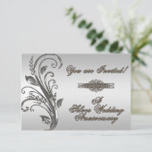 Carte d'invitation RSVP pour les 25 ans de mariage (Debout devant)