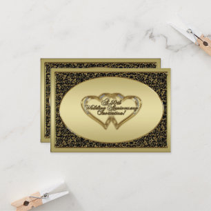 Carte d'invitation RSVP pour les 50 ans de mariage