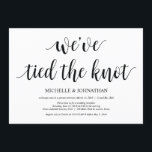 Carte d'invitation Rustic Elopement<br><div class="desc">Cette carte d'invitation à thème Printemps Neutre est parfaite pour votre réception / fête de mariage. Ajoutez vos détails dans la police noire correspondante / lettrage. #TeeshaDerrick</div>