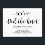 Carte d'invitation Rustic Elopement<br><div class="desc">Cette carte d'invitation à thème Printemps Neutre est parfaite pour votre réception / fête de mariage. Ajoutez vos détails dans la police noire correspondante / lettrage. #TeeshaDerrick</div>