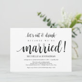 Carte d'invitation Rustic Elopement (Debout devant)