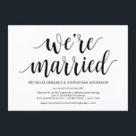 Carte d'invitation Rustic Elopement<br><div class="desc">Cette carte d'invitation à thème rustique est parfaite pour votre réception / fête de mariage. Ajoutez vos détails dans la police noire correspondante / lettrage. #TeeshaDerrick</div>