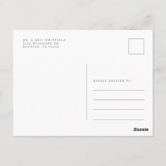 Carte d'invitation rustique à l'automne avec citro (Dos)