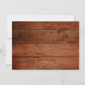 Carte d'invitation Rustique Sunflower Bridal (Dos)