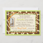 Carte d'invitation Safari Boy LGR 2 (Dos)