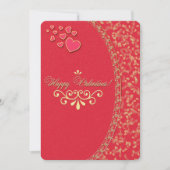 Carte d'invitation Saint-Valentin (Devant)