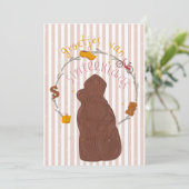 Carte d'invitation Salutations de Saint-Nicolas (Debout devant)