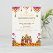 Carte d'invitation Satyanarayan Bhagwan Pooja (Debout devant)