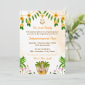 Carte d'invitation Satyanarayan Swamy Katha (Debout devant)